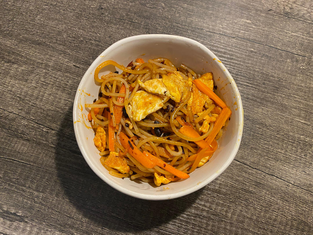 江西风味鸡蛋肉末青菜炒米粉（名字有点长，尽量把配料写全）