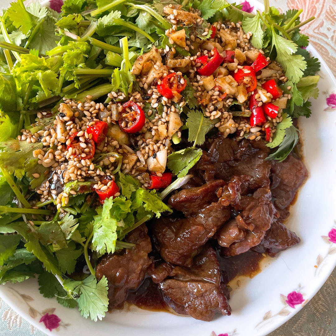 香菜拌牛肉