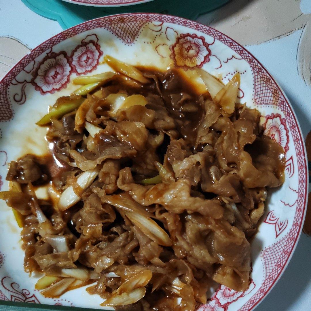 懒人版葱爆羊肉