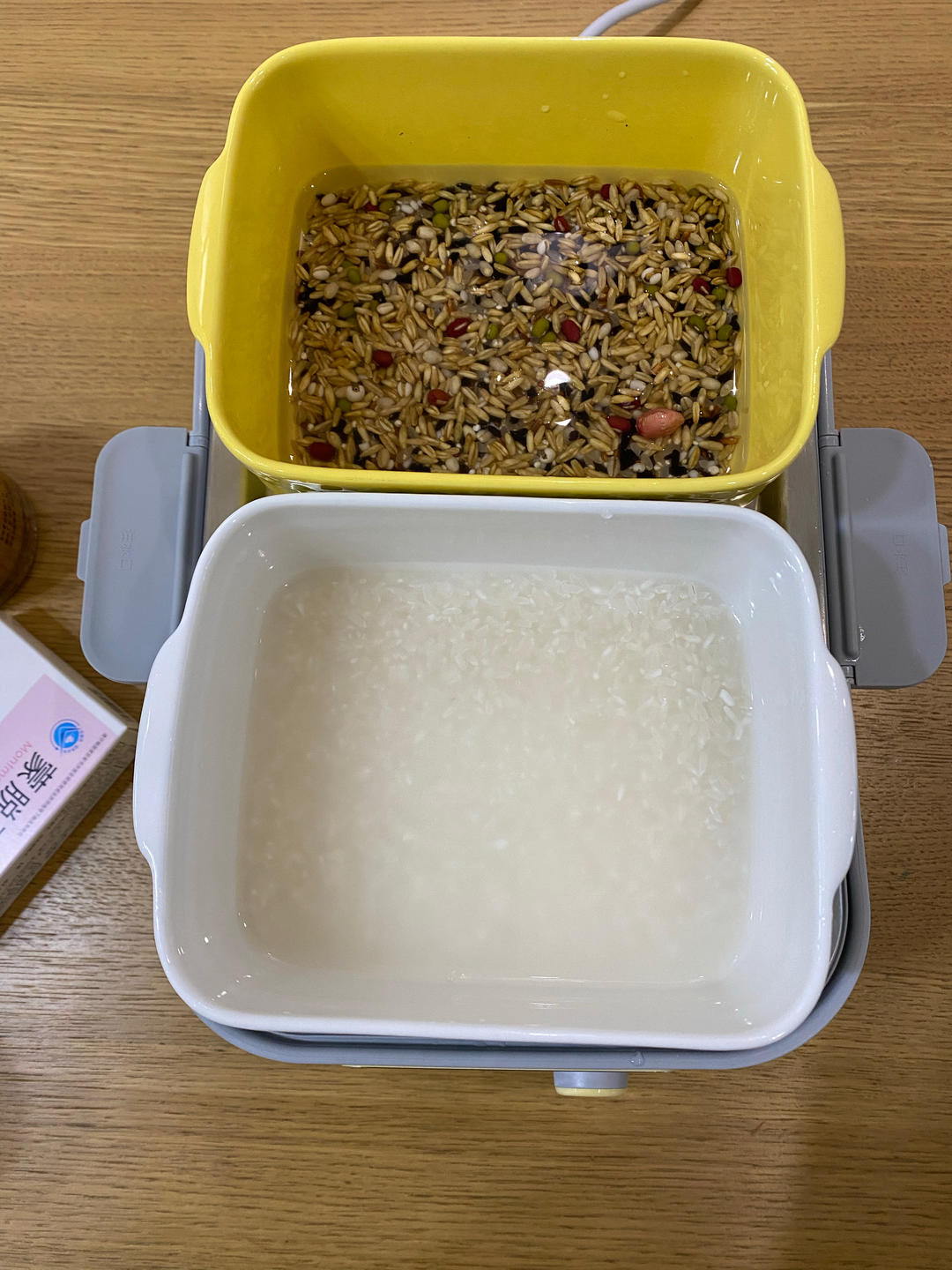 瑶柱虾仁蒸蛋羹+杂粮饭【3月北鼎蒸炖锅食谱】