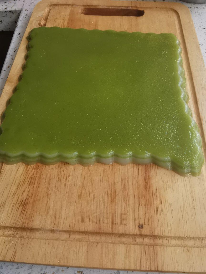 斑斓椰汁千层糕（一点不粘木薯粉版）