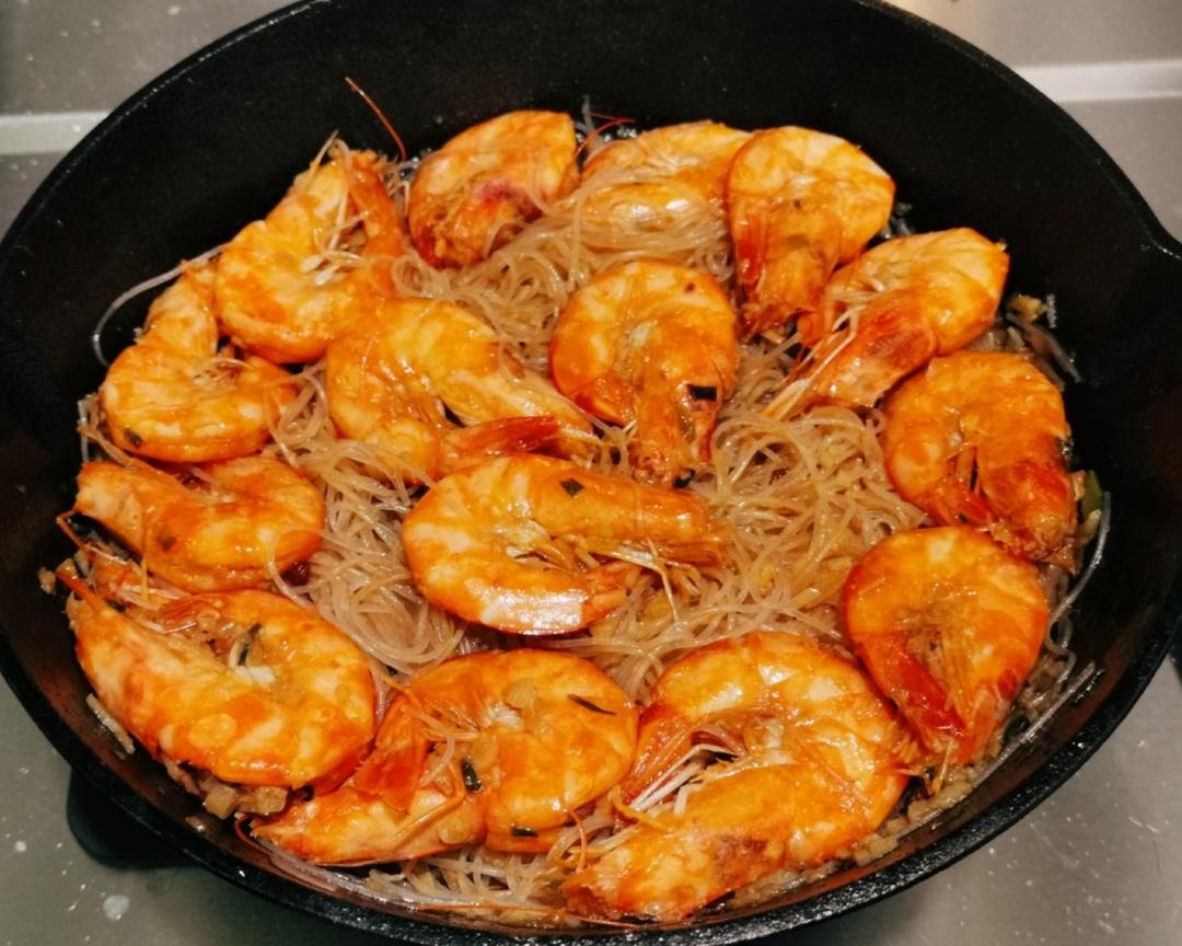 铁板蒜蓉粉丝虾