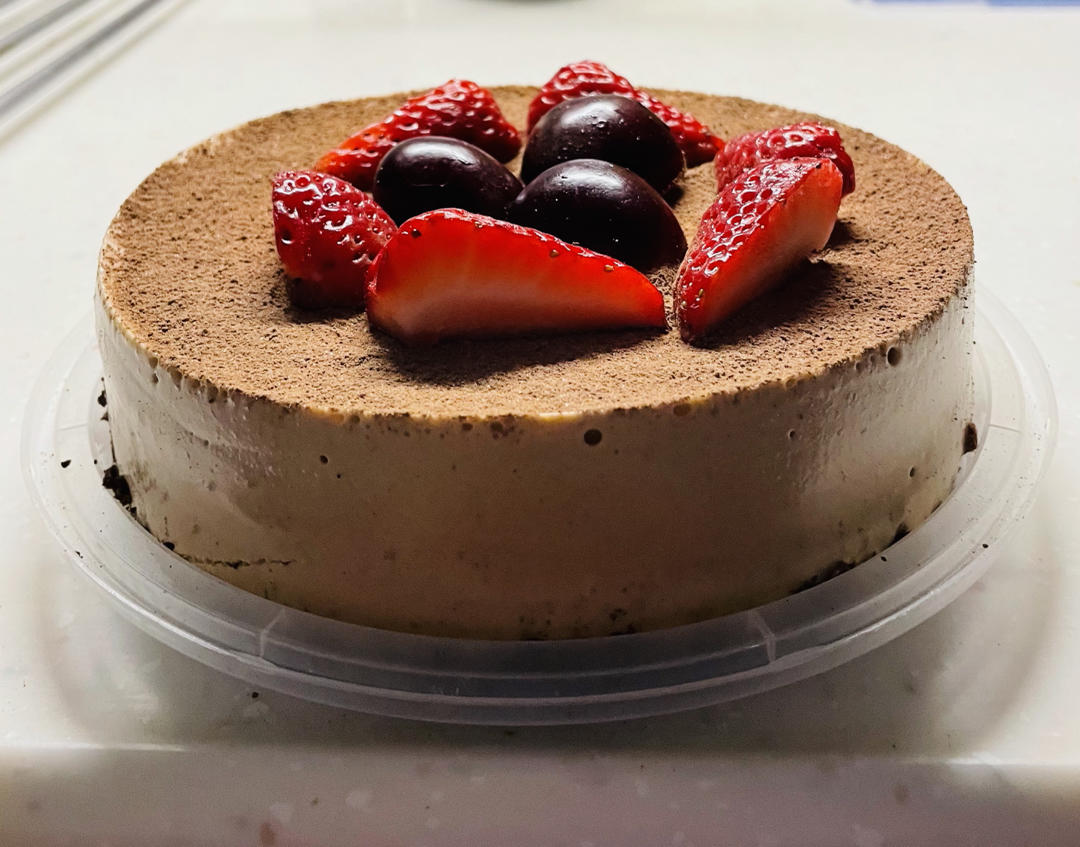 lorie_做的6寸巧克力慕斯(蛋糕)