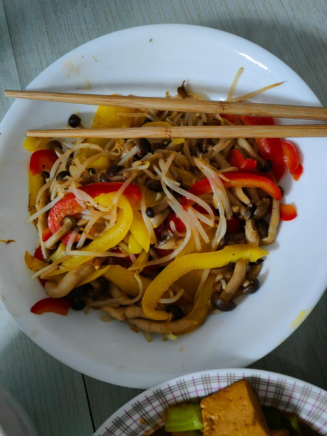 茭白炒三丝