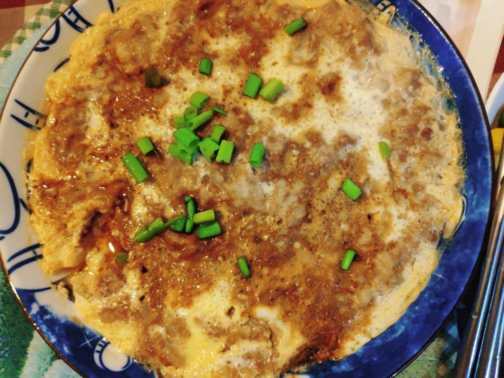 肉饼蒸水蛋