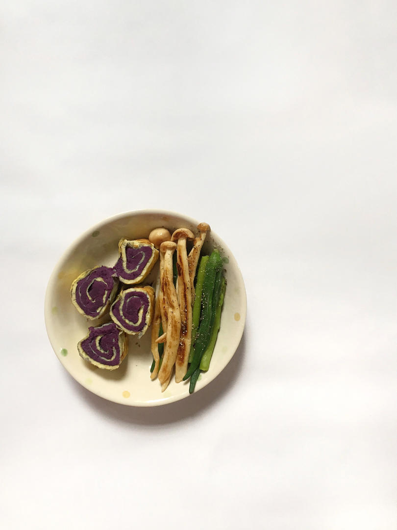 紫薯鸡蛋卷