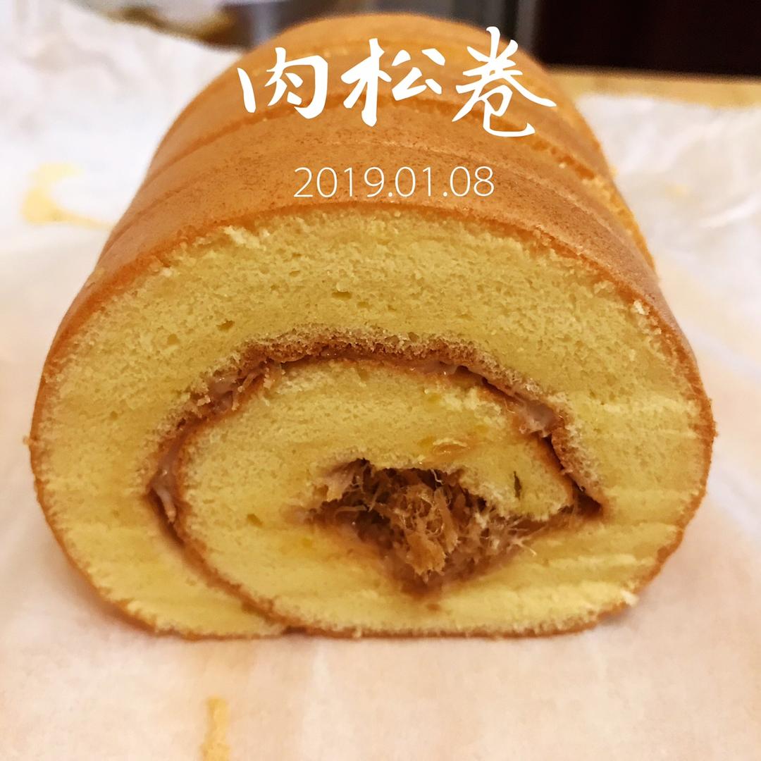 葱香肉松蛋糕卷