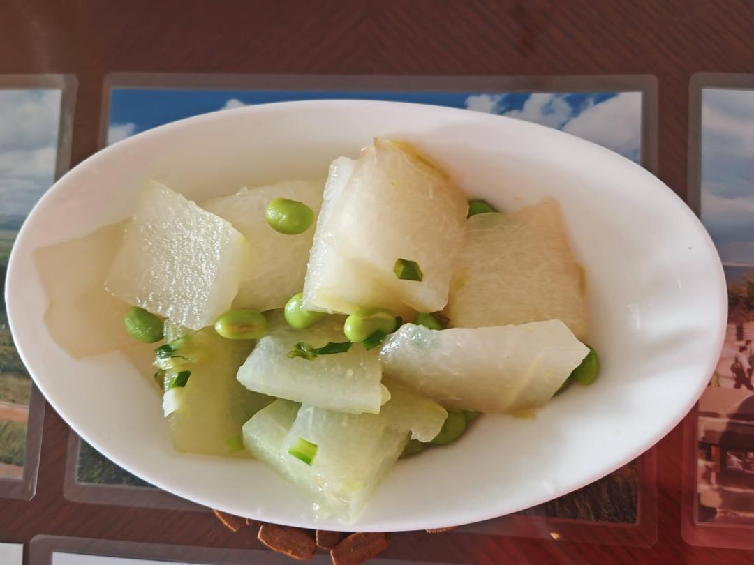 上海小囡喜欢的冬瓜炒毛豆