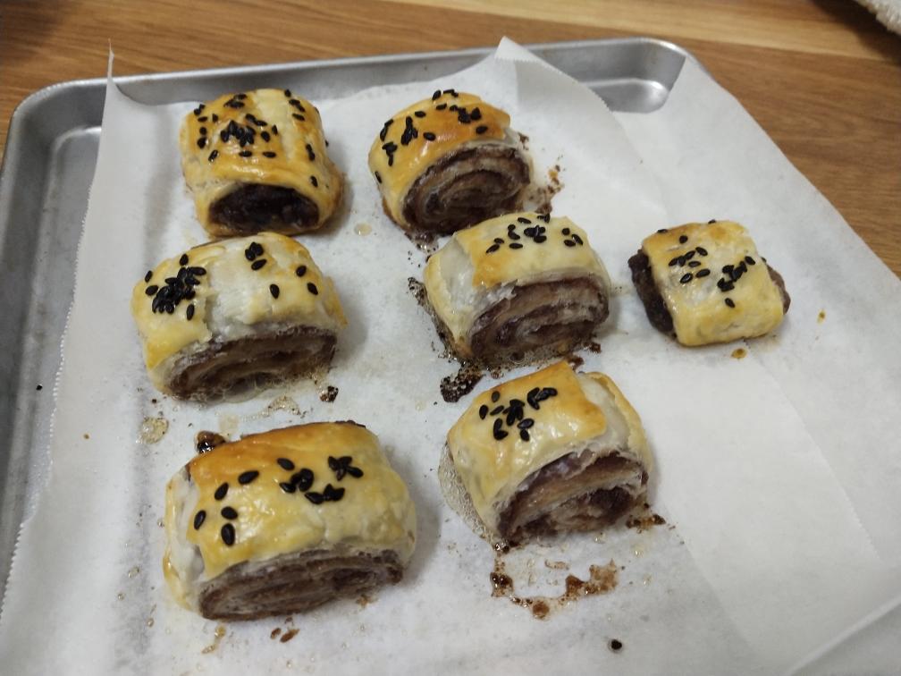 手抓饼做豆沙卷的做法