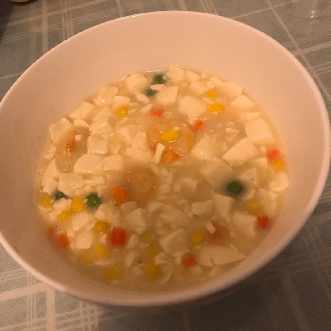 减脂虾仁豆腐羹