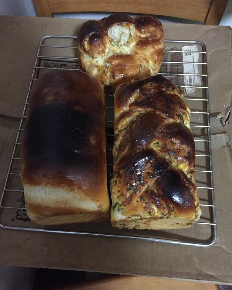 面包机版肉松芝士咸吐司（中种）