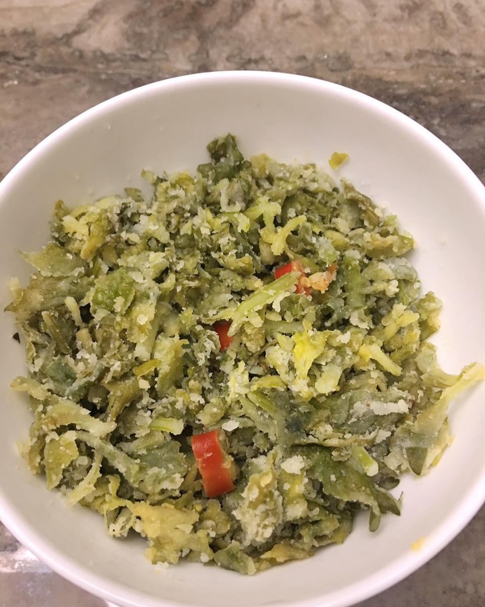 最好吃的芹菜叶子麦饭