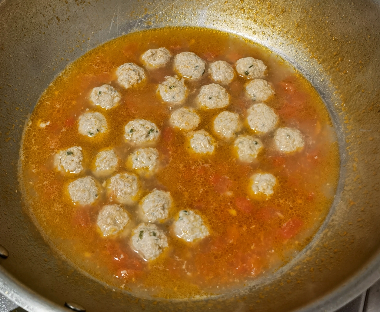 西红柿肉丸汤的做法 步骤6