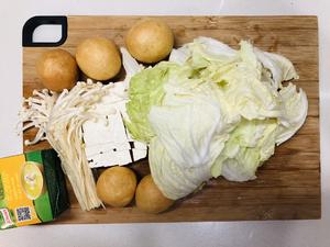 面筋白菜豆腐汤的做法 步骤1