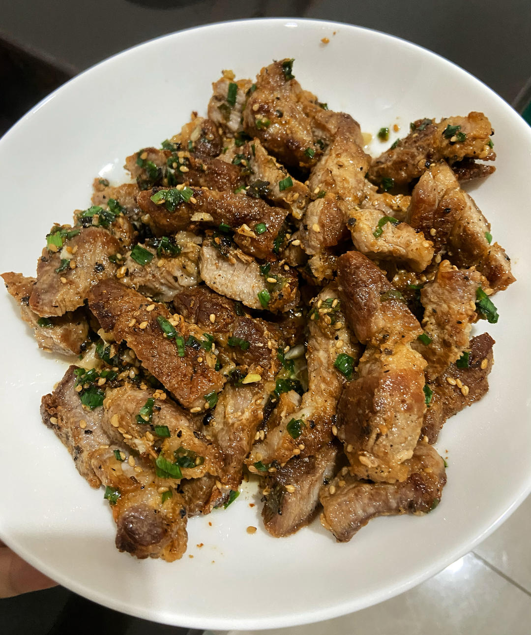 盐葱梅花肉