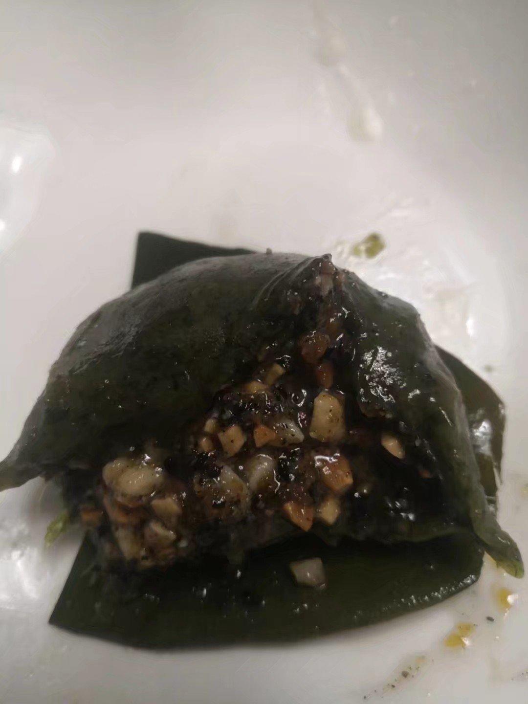 艾草青团(肉松馅儿)