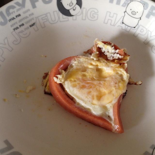 爱心煎蛋的做法