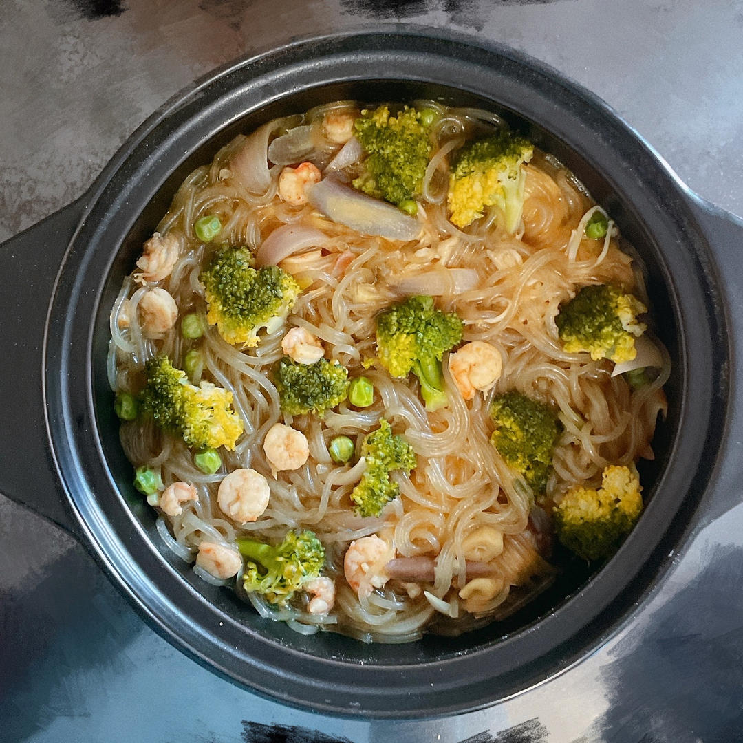 咖喱鲜虾粉丝煲