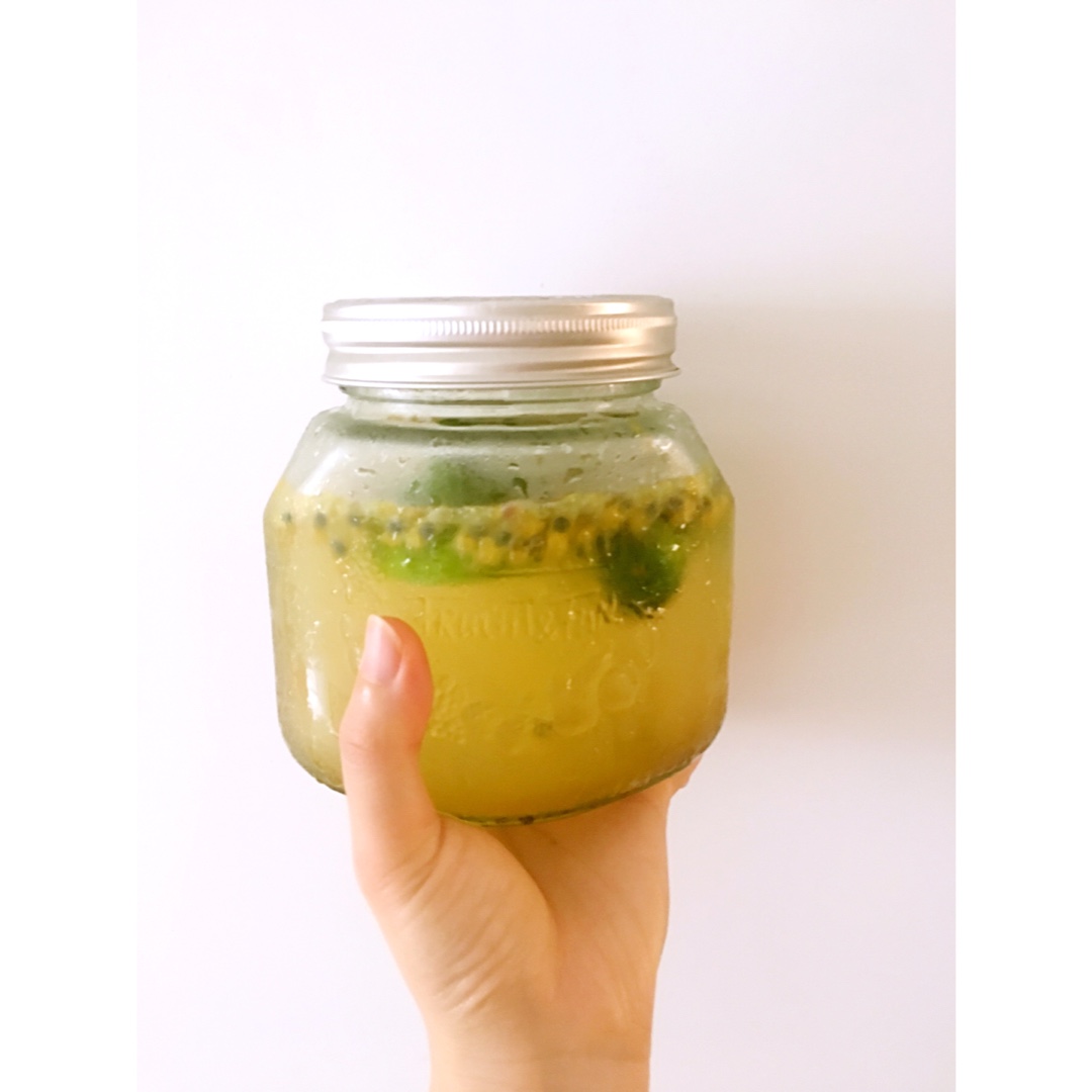 青柠/青桔百香果气泡水/夏日必备