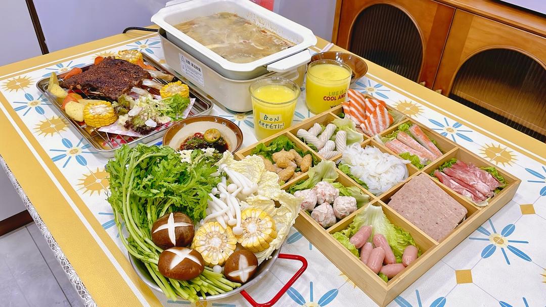 九宫格椰子鸡火锅的做法