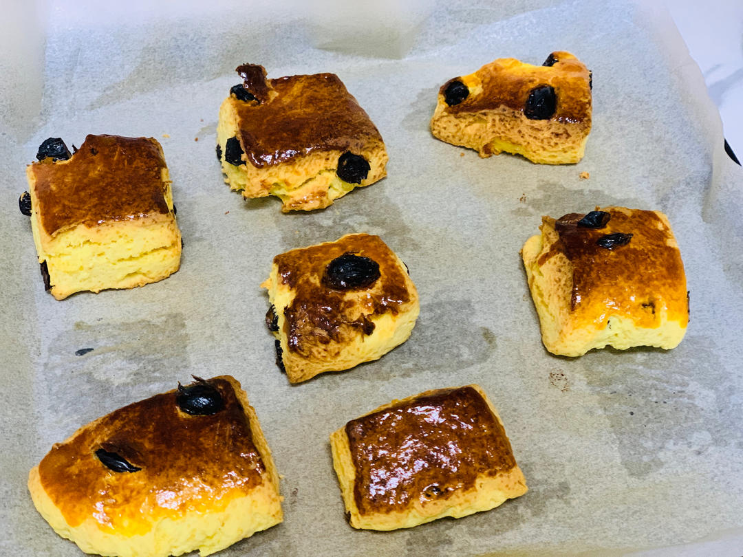 不用醒面，一次成功的葡萄干司康，好吃到爆