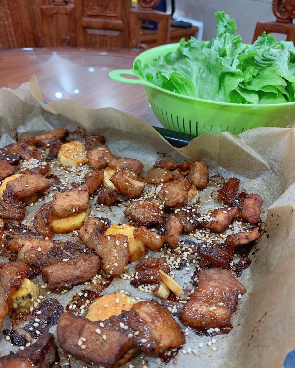 烤箱版土豆烤五花肉