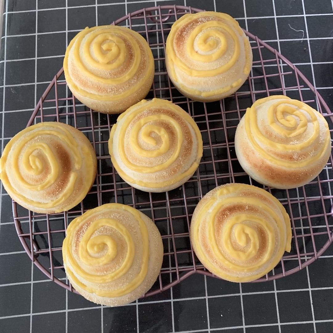 蛋奶酱包进面包里，太美味！【卡仕达面包】