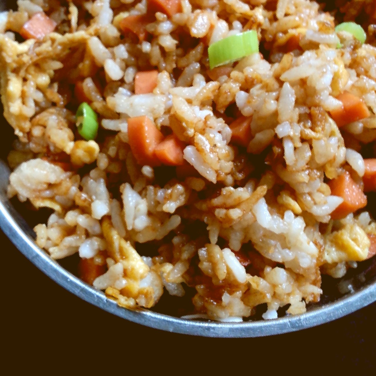 小时候的酱油炒饭