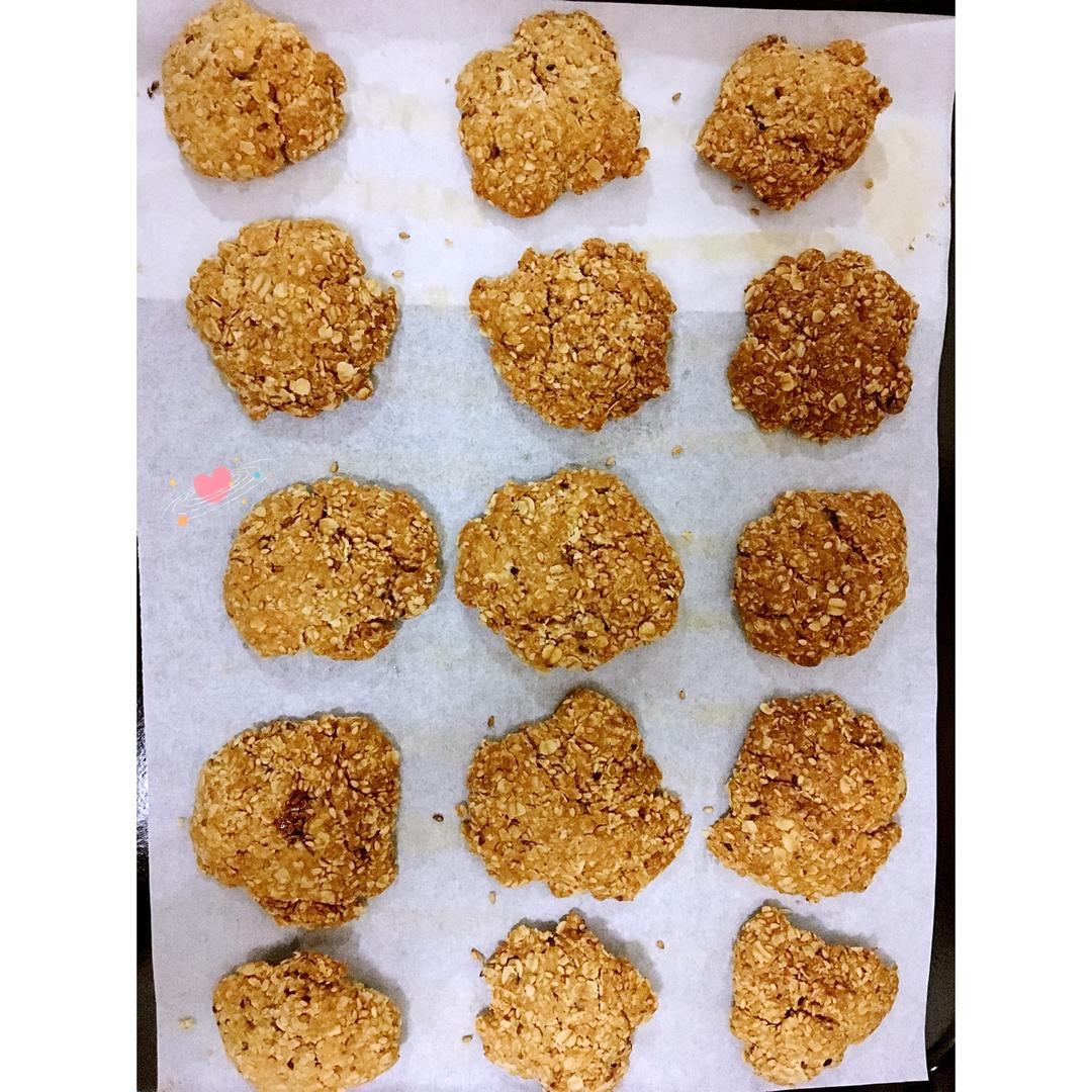 黑芝麻燕麦高纤饼干（无添加，另含植物油减脂配方）