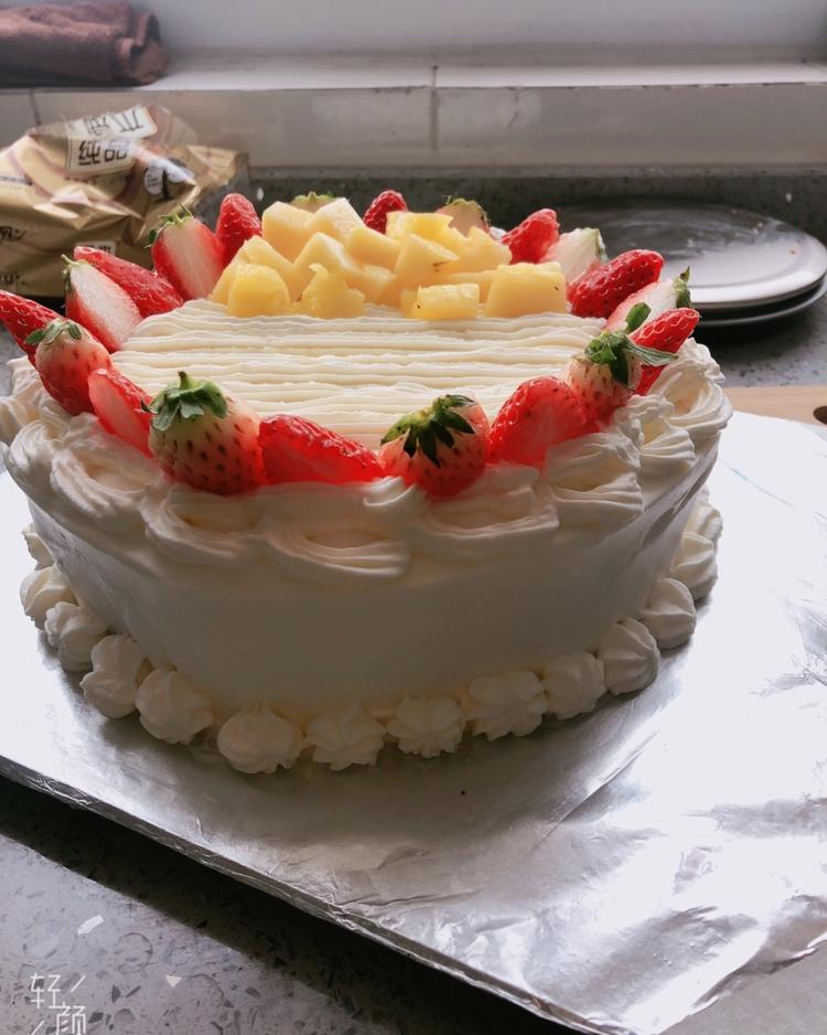 王璇 做的水果奶油【生日蛋糕】