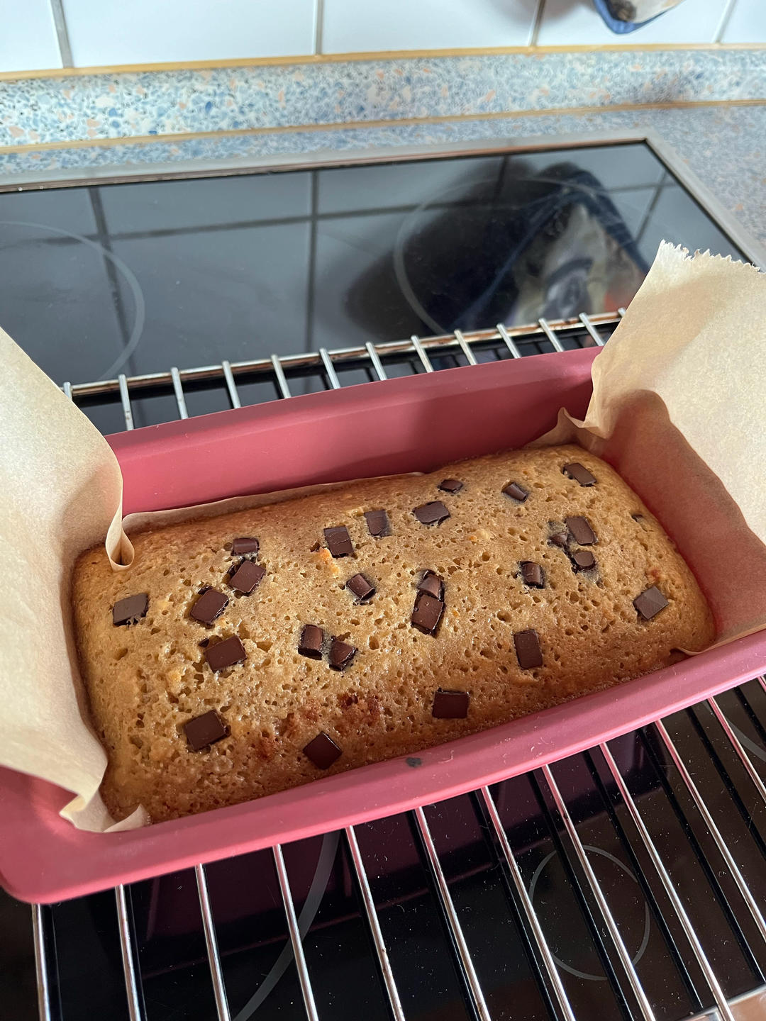 Banana chocolate chunk blondies