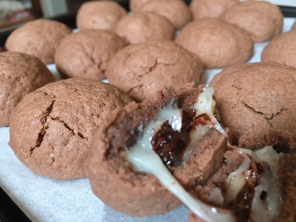 麻糬爆浆软心曲奇 冷了之后依旧Q弹 防爆配方