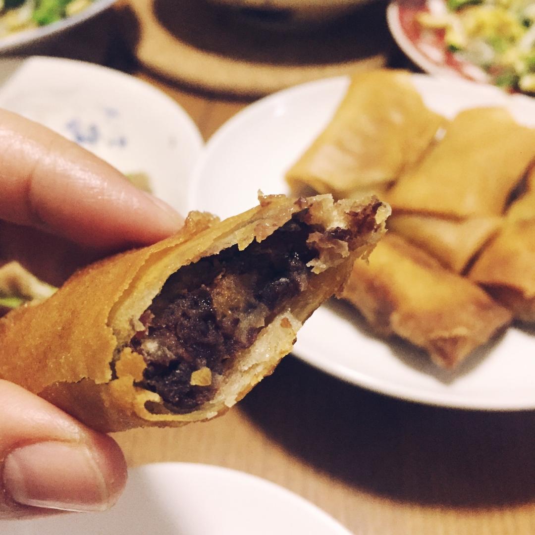 klimt做的豆沙春卷