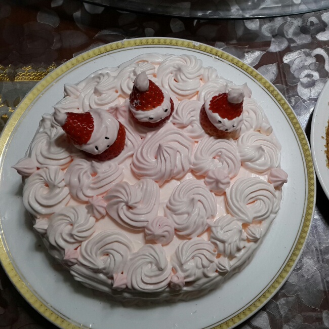 紫色玫瑰渐变裱花蛋糕