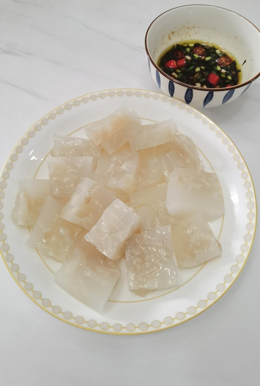 水晶肉皮冻