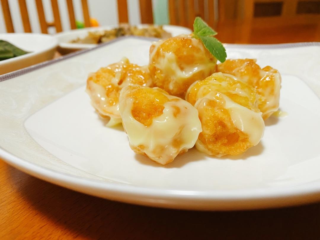 柏悦平替版芥末虾球