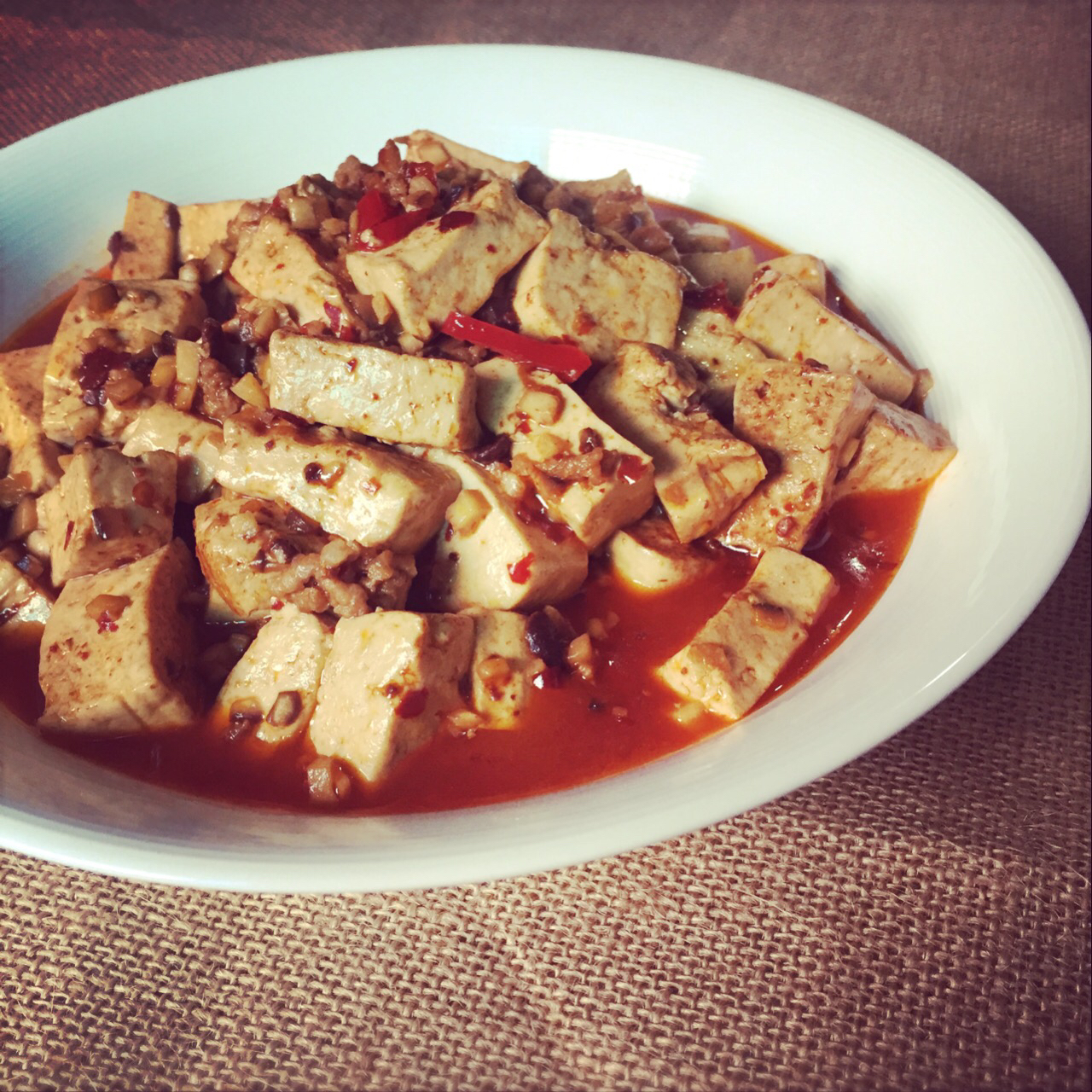 肉末香菇豆腐