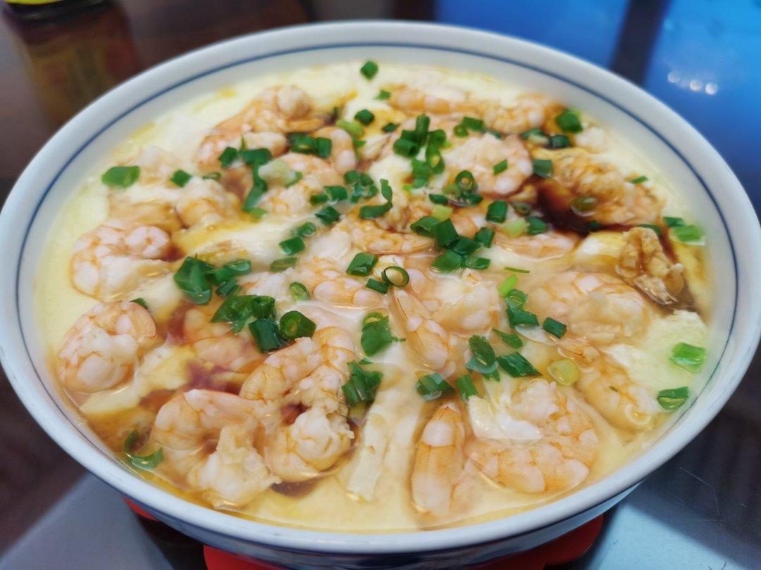 鲜虾豆腐蛋羹