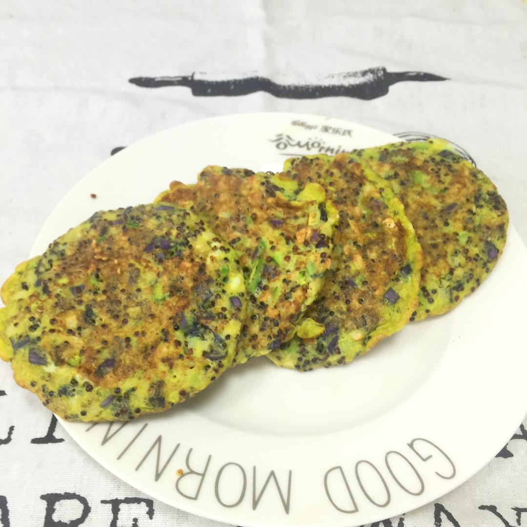 无油黎麦蔬菜饼