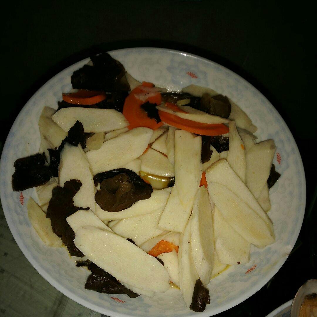 铁棍山药炒黑木耳