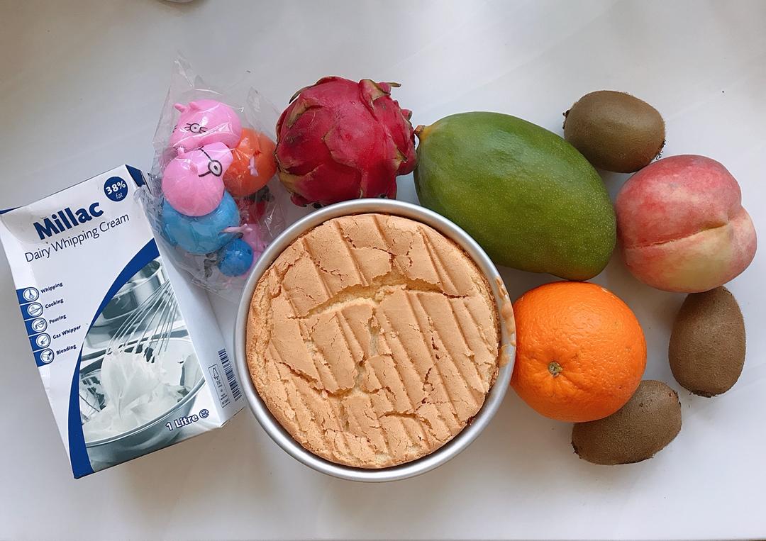6寸原味戚风蛋糕