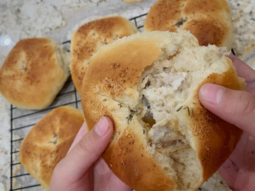芝士熏鸡面包（万用方子）