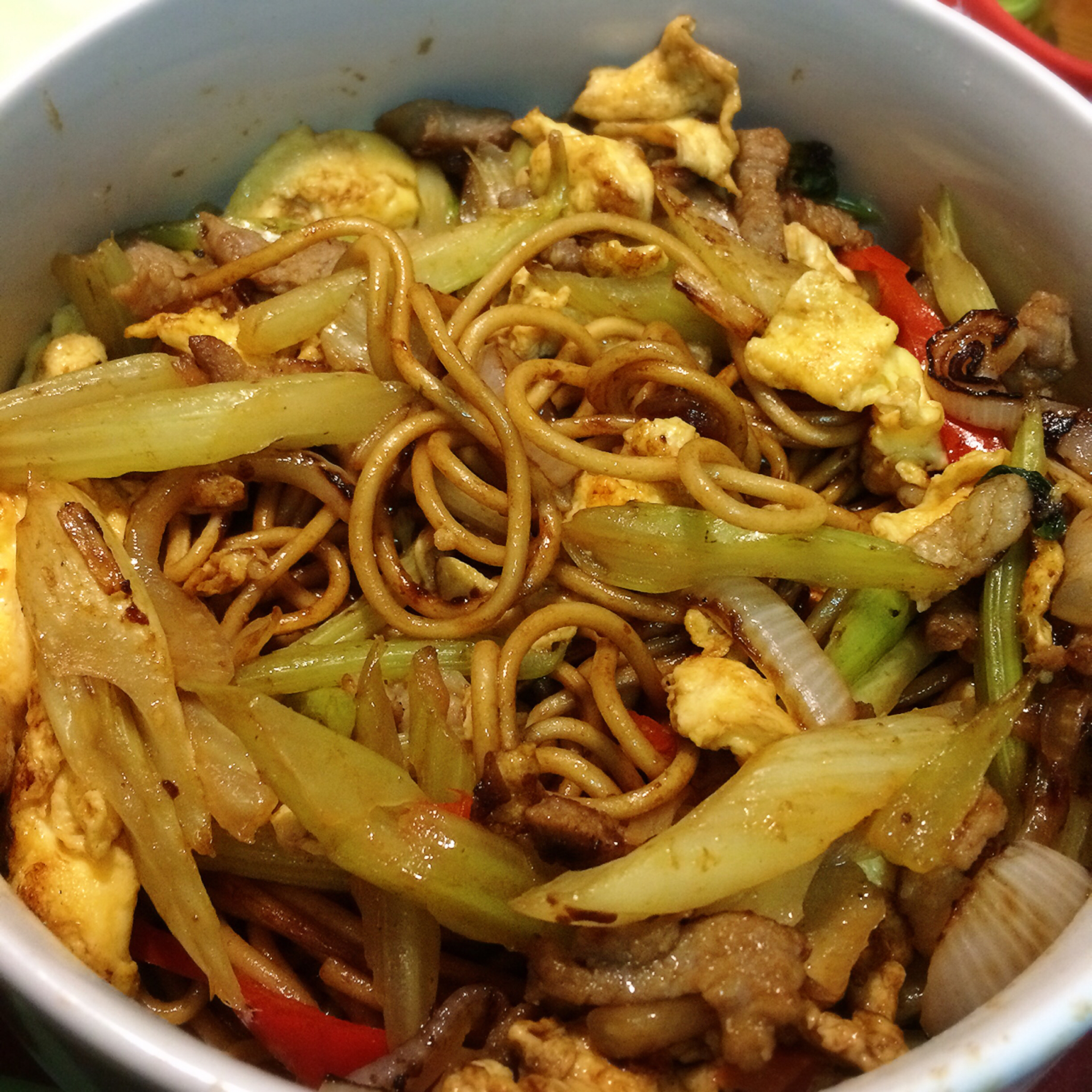 鸡蛋素炒面Fried Noodles Vegetarian