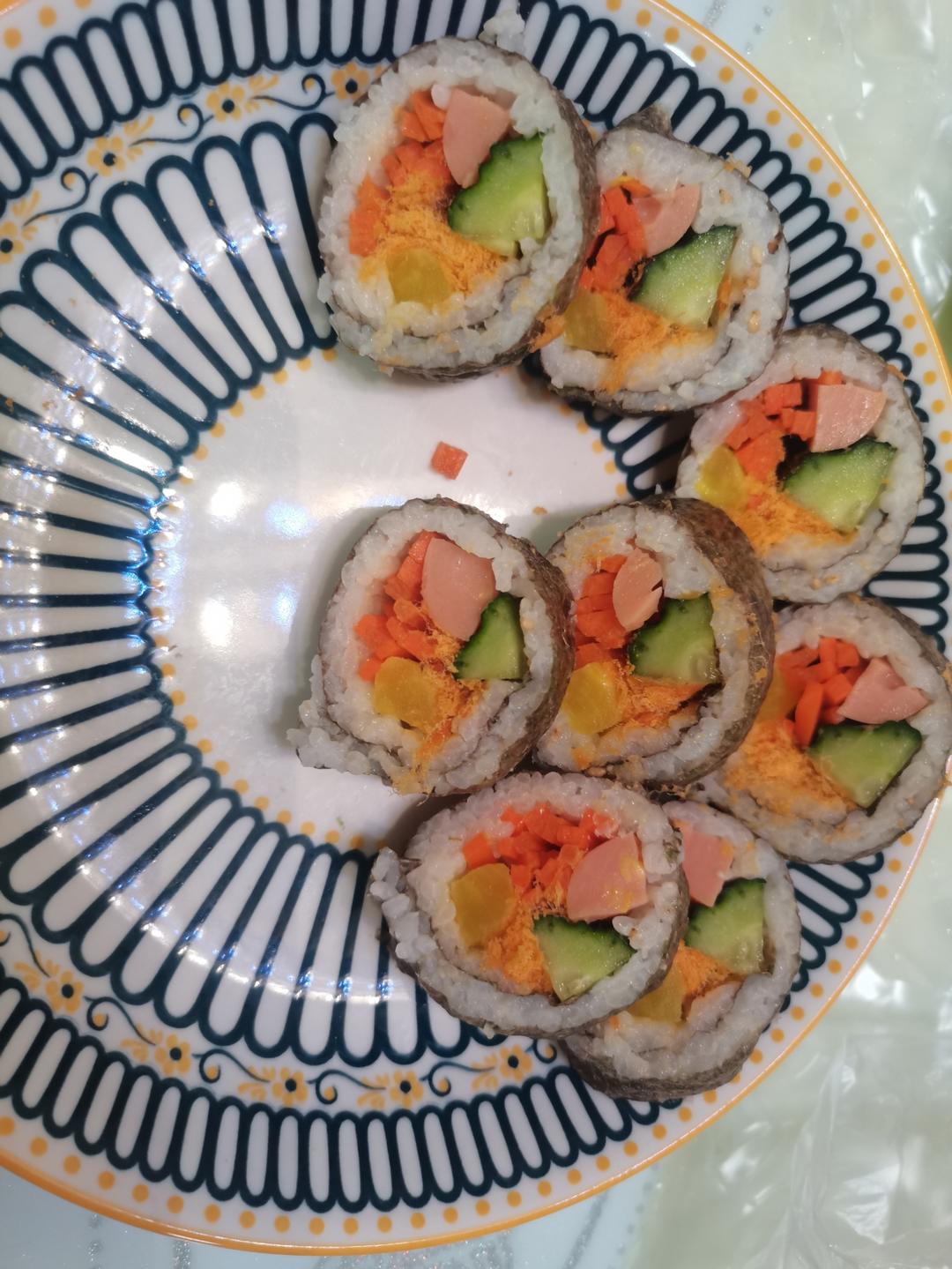 十分钟快手早午餐-紫菜包饭&寿司卷，简单易学哦！