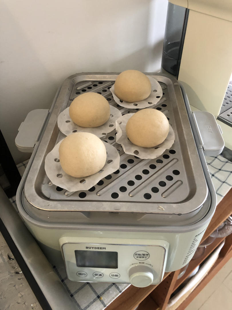 熊猫豆沙包【7月北鼎蒸炖锅食谱】