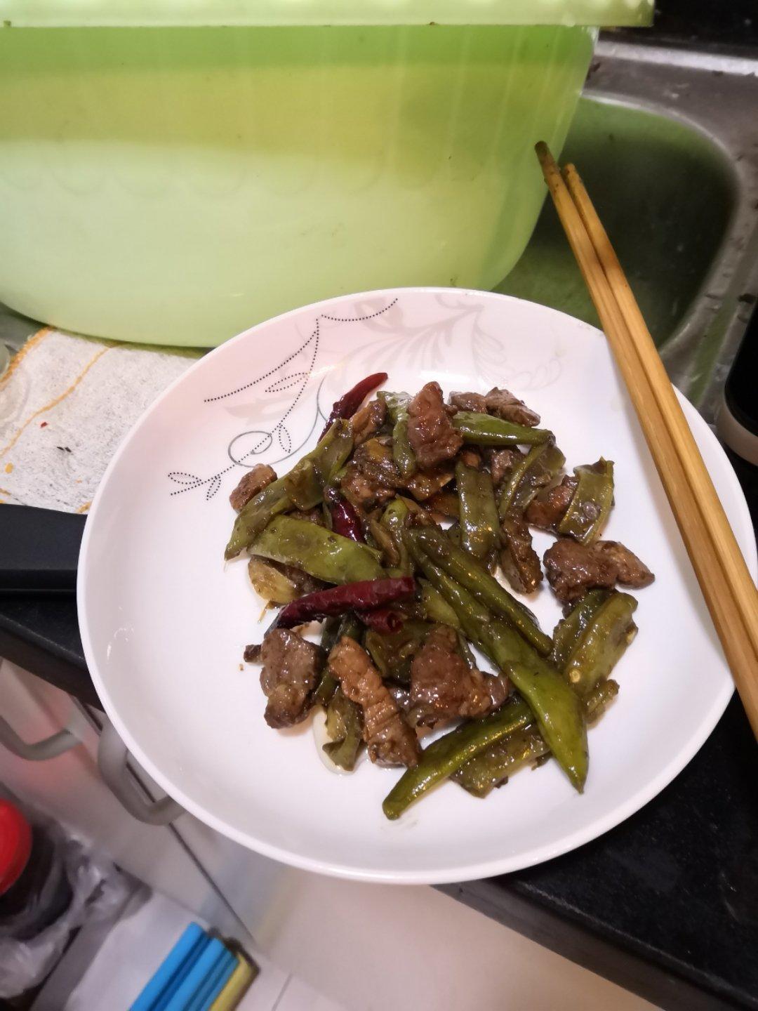 四季豆烧肉