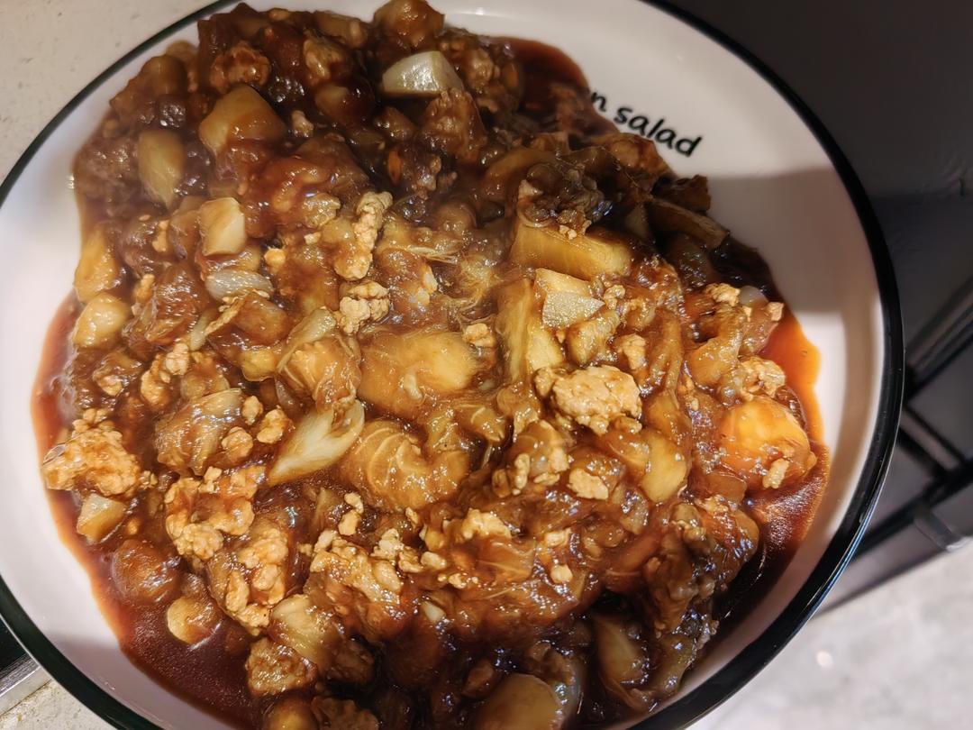 茄子不油炸的肉末茄子（好吃到💃💃👍👍）