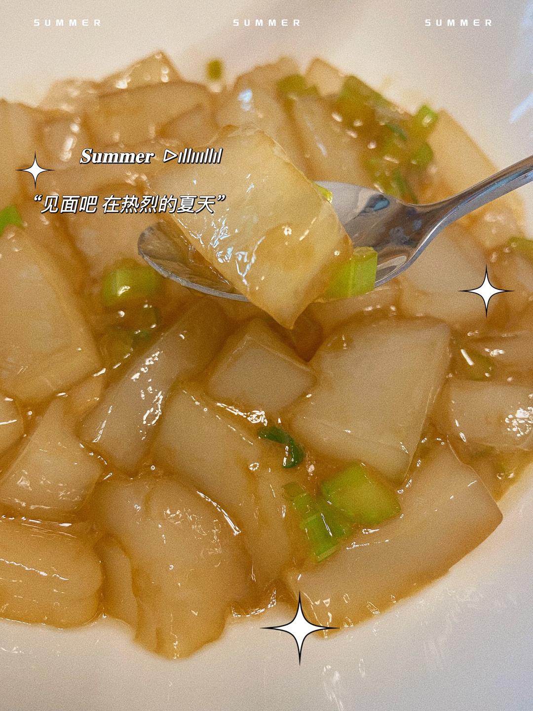 【减脂系列1⃣️】清炒粉块（麻腐）                                       适合夏日的快手爽口小炒