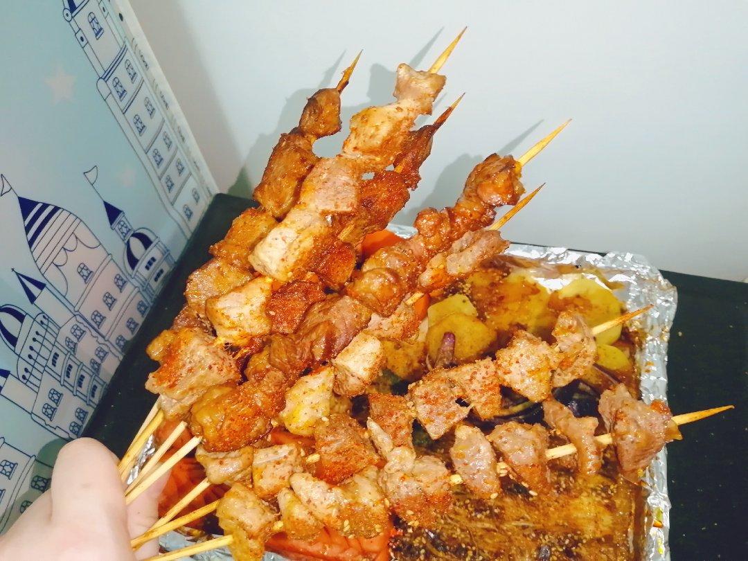 烤箱版羊肉串