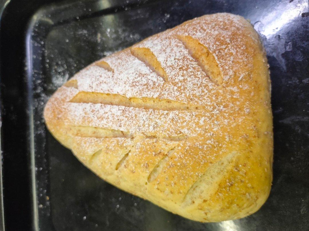 全麦红豆面包